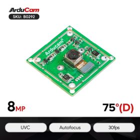 Arducam IMX219 4K 8 MP Otomatik Odaklama Mikrofonlu USB Kamera Modülü