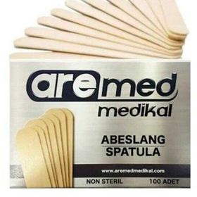 Aremed 5x100 Adet Abeslang Ağda Çubuğu Tahta Dil Basacağı