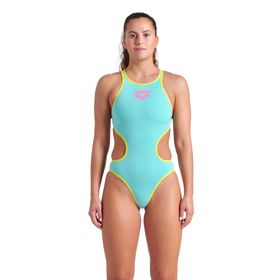 Arena 001198839 One Biglogo One Piece Beyaz Kadın Yüzücü Mayosu