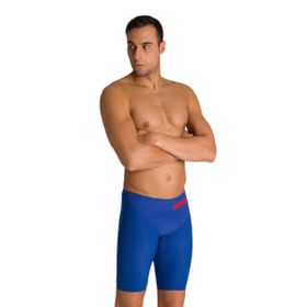 Arena 003665730 Powerskin Carbon Glide Jammer Erkek Mavi Yüzücü Yarış Mayosu