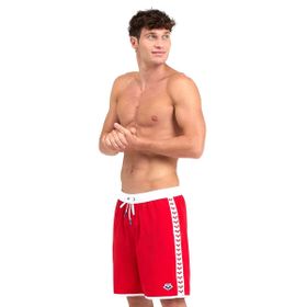 Arena 004298410 Icons Team Stripe Kırmızı Erkek Bermuda Şort