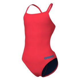 Arena 004765908 Pembe Girl's Team Swimsuit Challenge Solid Yüzücü Çocuk Mayo
