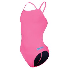 Arena 004765908 Pembe Girl's Team Swimsuit Challenge Solid Yüzücü Çocuk Mayo