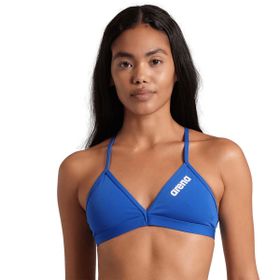 Arena 004768720 Team Swim Top Tie Back Solid Mavi Kadın Yüzücü Bikini Üstü