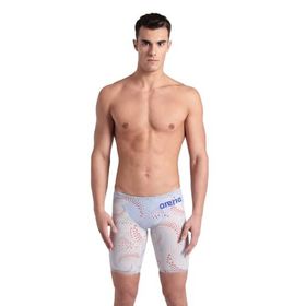 Arena 006344950 Powerskin Carbon Air2 Le Jammer Beyaz Paris 2024 Olimpiyat Erkek Yarış Mayosu