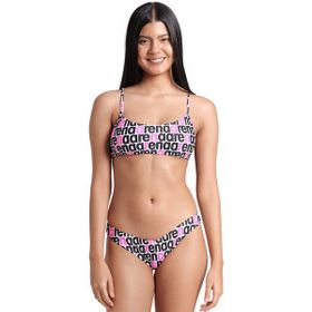 Arena 007081115 Logotype Bandeau Beyaz Kadın Yüzücü Bikini