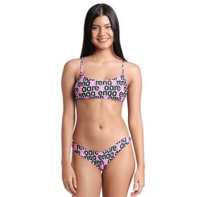 Arena 007081115 Logotype Bandeau Beyaz Kadın Yüzücü Bikini