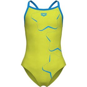 Arena 008369608 Yeşil Star Graphic Swimsuit Light Çocuk Yüzücü Mayo