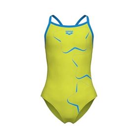 Arena 008369608 Yeşil Star Graphic Swimsuit Light Çocuk Yüzücü Mayo