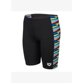 Arena 009012550 Siyah Racing Stripe Swim Jammer Çocuk Yüzücü Mayosu