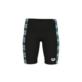 Arena 009012550 Siyah Racing Stripe Swim Jammer Çocuk Yüzücü Mayosu