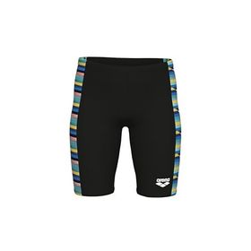 Arena 009012550 Siyah Racing Stripe Swim Jammer Çocuk Yüzücü Mayosu