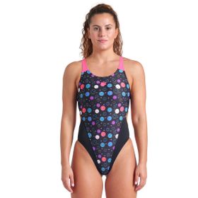 Arena 009463595 Contour Swimsuit Swim Tech Back Siyah Kadın Yüzücü Mayosu