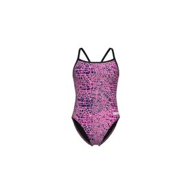 Arena 010156590 Pembe Snakeskin Challenge Kadın Yüzücü Mayosu