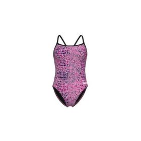 Arena 010156590 Pembe Snakeskin Challenge Kadın Yüzücü Mayosu