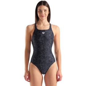 Arena 010168550 Siyah Ribbed Swim Pro Back Kadın Yüzücü Mayosu