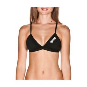 Arena 2A24655 Siyah Women's Solid Tie Back Top Black Kadın Bikini Üst