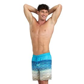 Arena Beach Boxer Placed Mens Swimsuit Erkek Yüzücü Mayosu