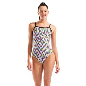 Arena Fruits Swimsuit Lightdrop Back White Multi Black Yüzücü Mayo