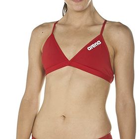 Arena Solid Kırmızı Kadın Bikini Üstü