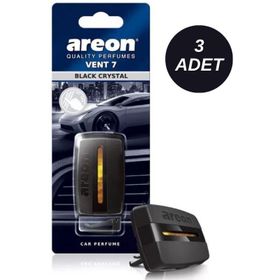Areon Vent 7 Black Crystal 3'lü Araç Klima Kokusu