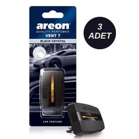Areon Vent 7 Black Crystal 3'lü Araç Klima Kokusu
