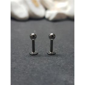 Ares Collection 316L Cerrahi Çelik Gümüş Renk 2'li Set Tragus Helix Piercing