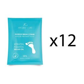 Argan Cure 12 Çift Kremli Pedikür Bakım Çorabı