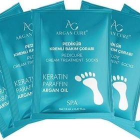 Argan Cure 5 Çift Kremli Pedikür Bakım Çorabı