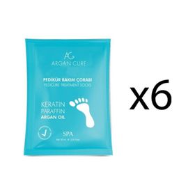 Argan Cure 6 Çift Kremli Pedikür Bakım Çorabı
