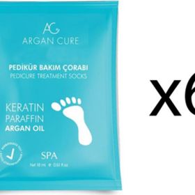 Argan Cure 6 Çift Kremli Pedikür Bakım Çorabı