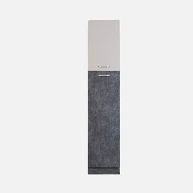 Argemon Siena 222x45x60 cm 2 Kapaklı Ahşap Antrasit Kum Taşı Mutfak Boy Dolabı