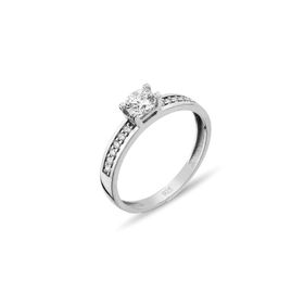 Argentum Concept A003101 Kadın 0,50 Ct Zirkon Tek Taşlı Gümüş Yüzük
