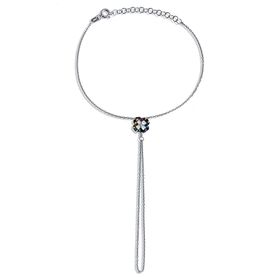 Argentum Concept B059601 Renkli Taşlı Yonca Motifli Gümüş Şahmeran