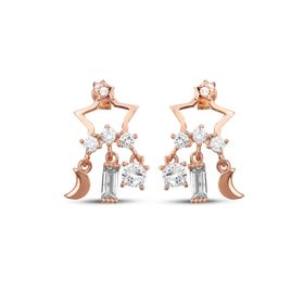 Argentum Concept K043801 Sallantılı Tasarım Yıldız Gümüş Küpe