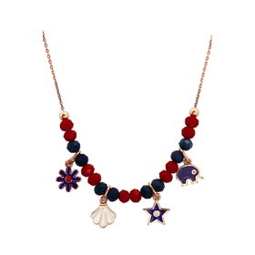 Argentum Concept N150401 Çok Figürlü Gümüş Tasarım Taş Kadın Kolye
