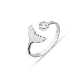 Argentum Concept Y011701 Balina Kuyruğu Motifli Gümüş Yüzük
