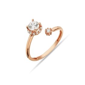 Argentum Concept Y012401 Zirkon Taşlı Gümüş Rose Yüzük