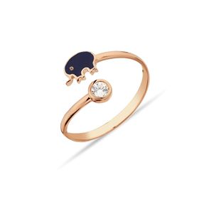 Argentum Concept Y014901 Fil Figürlü Gümüş Rose Yüzük