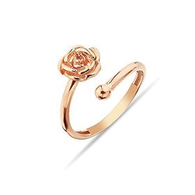 Argentum Concept Y016001 925 Ayar Gümüş Gül Figürlü Rose Yüzük