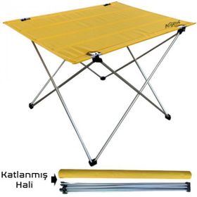 Argeus 54001 Katlanabilir Alüminyum Sarı Ayaklı Masa