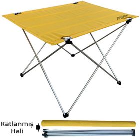 Argeus 54001 Katlanabilir Alüminyum Sarı Ayaklı Masa