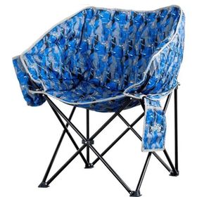 Argeus Balcony Mavi Kamuflaj Comfort Katlanabilir Kamp Sandalyesi
