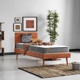 Argimo 90x200 CM Prestij Tek Kişilik Ortopedik Jakar ve Örme Kumaşlı Çift Taraflı Yatak