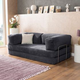Argimo Godila Antrasit Çift Kişilik Çok Amaçlı Sofa Yatak Koltuk