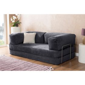 Argimo Godila Antrasit Çift Kişilik Çok Amaçlı Sofa Yatak Koltuk