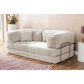 Argimo Godila Krem Çok Amaçlı Sofa Çift Kişilik Koltuk Yatak
