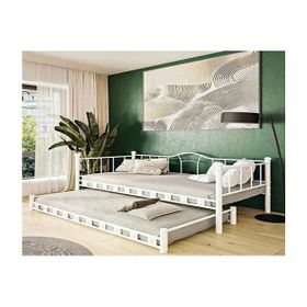 Argimo Kamelya 90x200 CM Yavrulu Daybed Sedir Beyaz Karyola