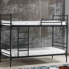 Argimo Linda 90x200 CM Yurt Apart Otel Şantiye Metal Siyah Ranza