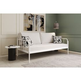 Argimo Sofia Sedir Beyaz 90x190 CM Metal Karyola